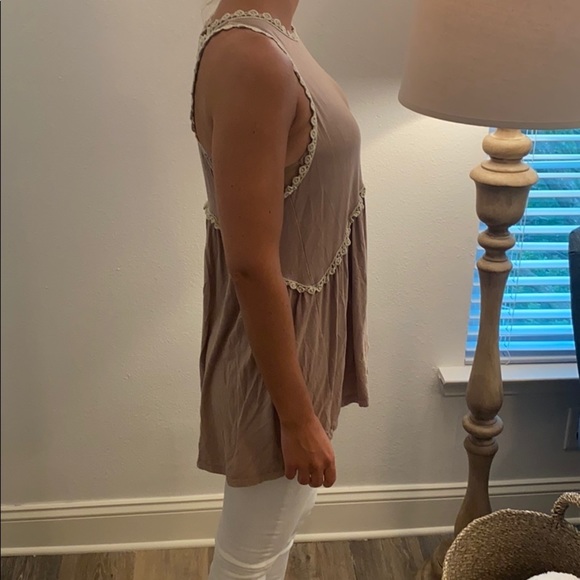 Light tie dye print tank top - Picture 4 of 5